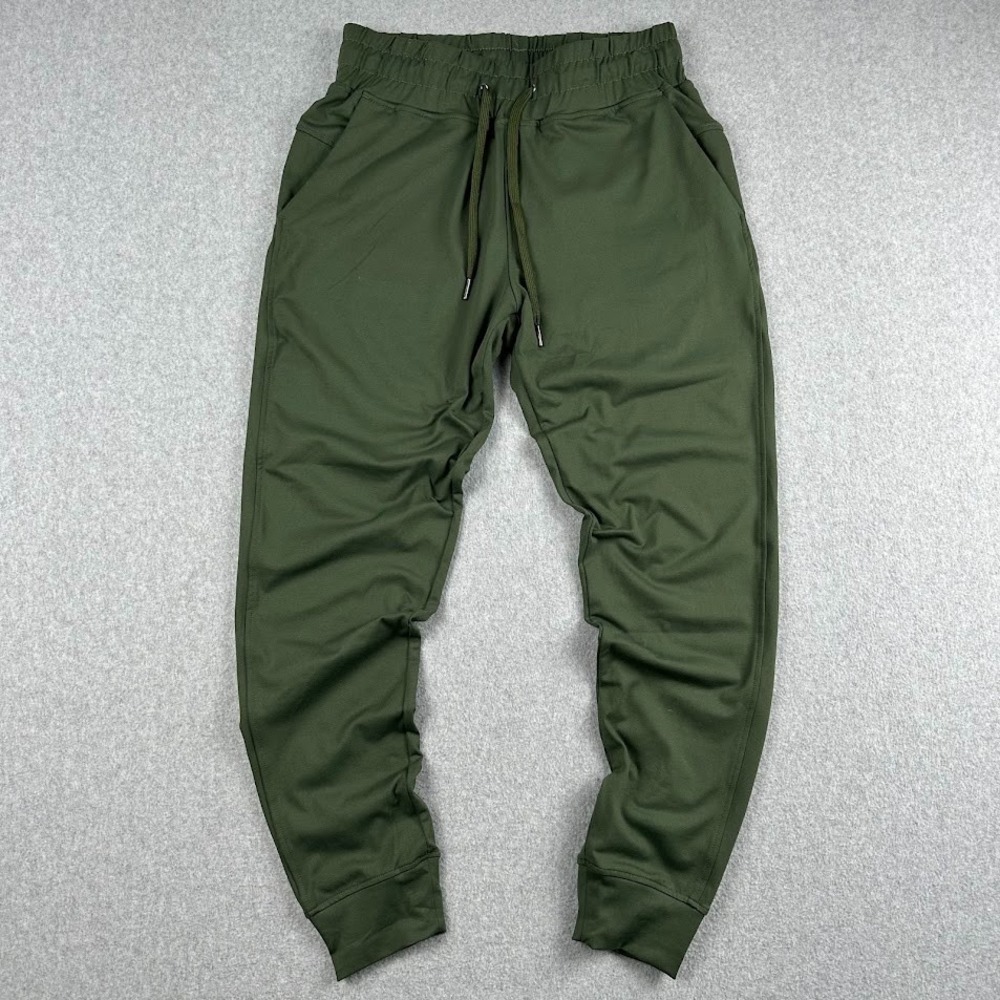 Barbell Joggers Men Small Sweat Pants Olive Green Work Out Weight Lifting Active